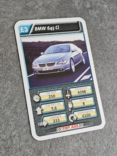 Bmw 645 einzelkarte - 645, ci